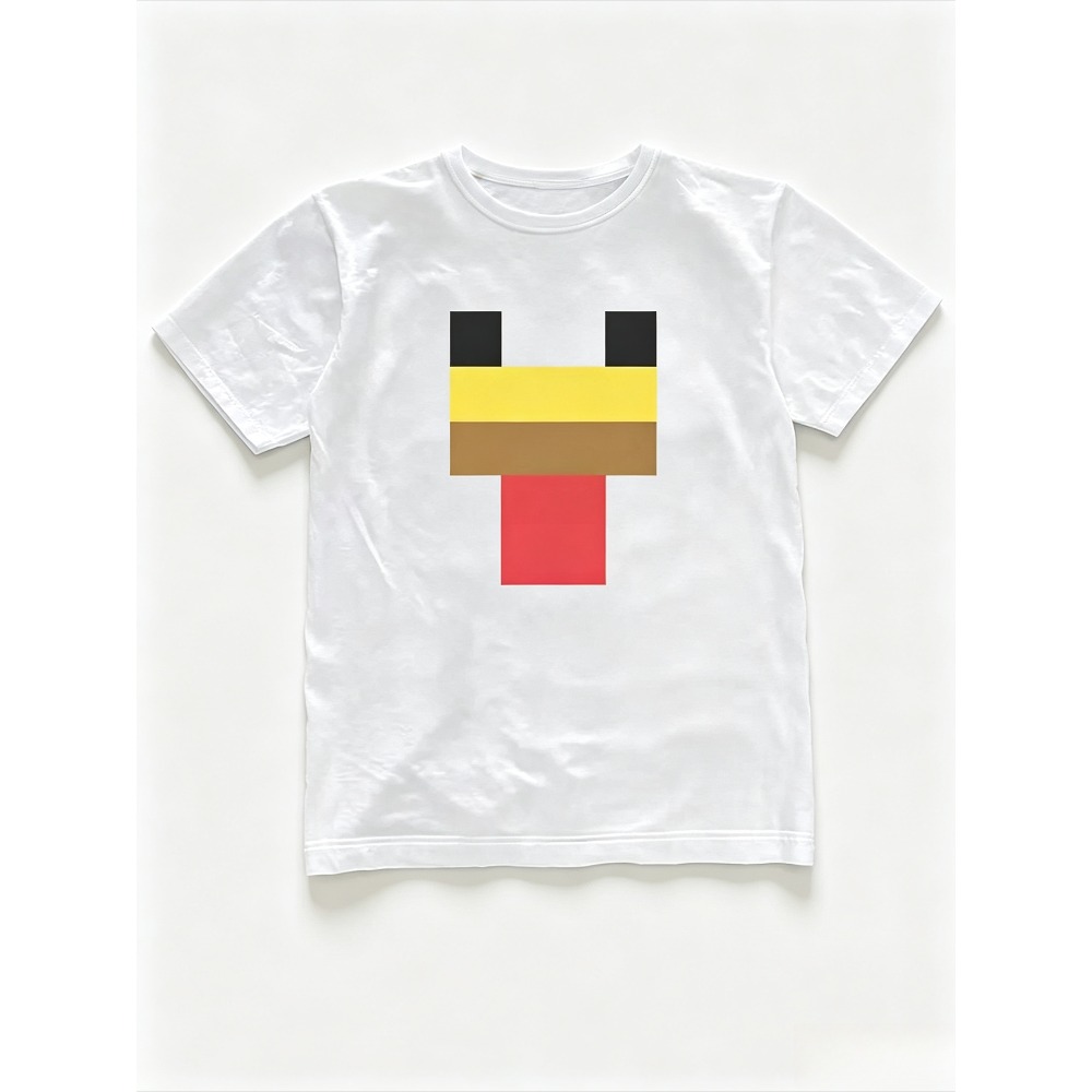 Retro Gaming T Shirt - Kaos Pria Grafis Wajah Ayam Minimal