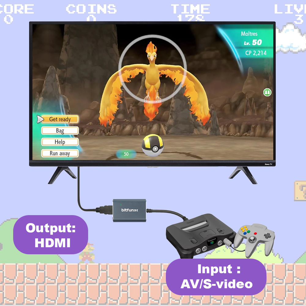 Bitfunx 720P Svideo / AV Ke Ad - Retro Gaming Kiosk ulasan dan harga