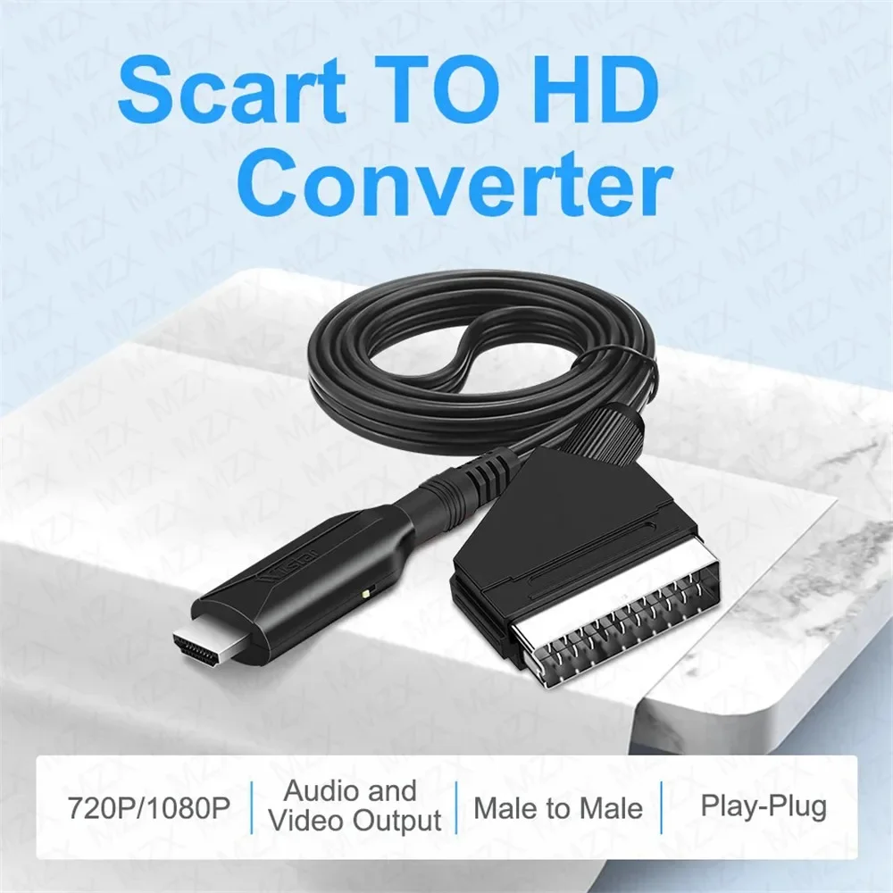 Konverter Kabel dari Scart ke  - Scart To Hdmi ulasan dan harga