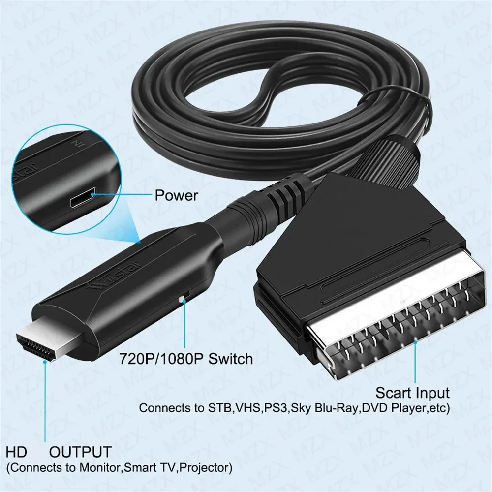 Konverter Kabel dari Scart ke  - Scart To Hdmi ulasan dan harga