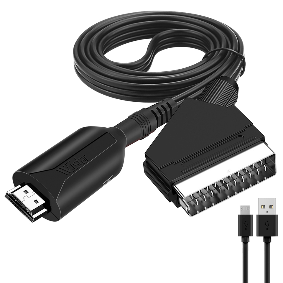 Kabel Adaptor Konverter Kelas  - Scart To Hdmi ulasan dan harga