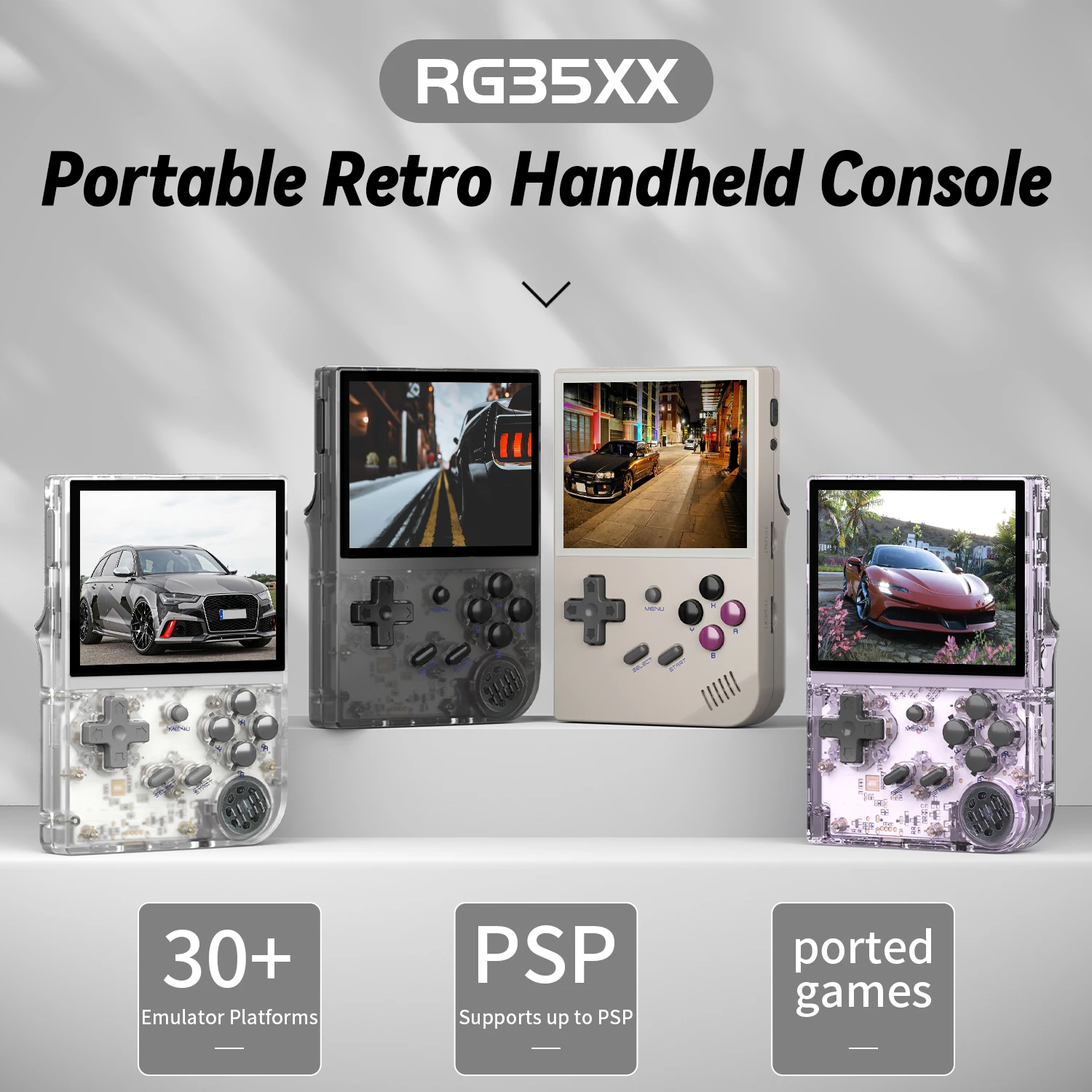 Konsol Game Genggam RG35XX, Si - Retro Gaming Kiosk ulasan dan harga