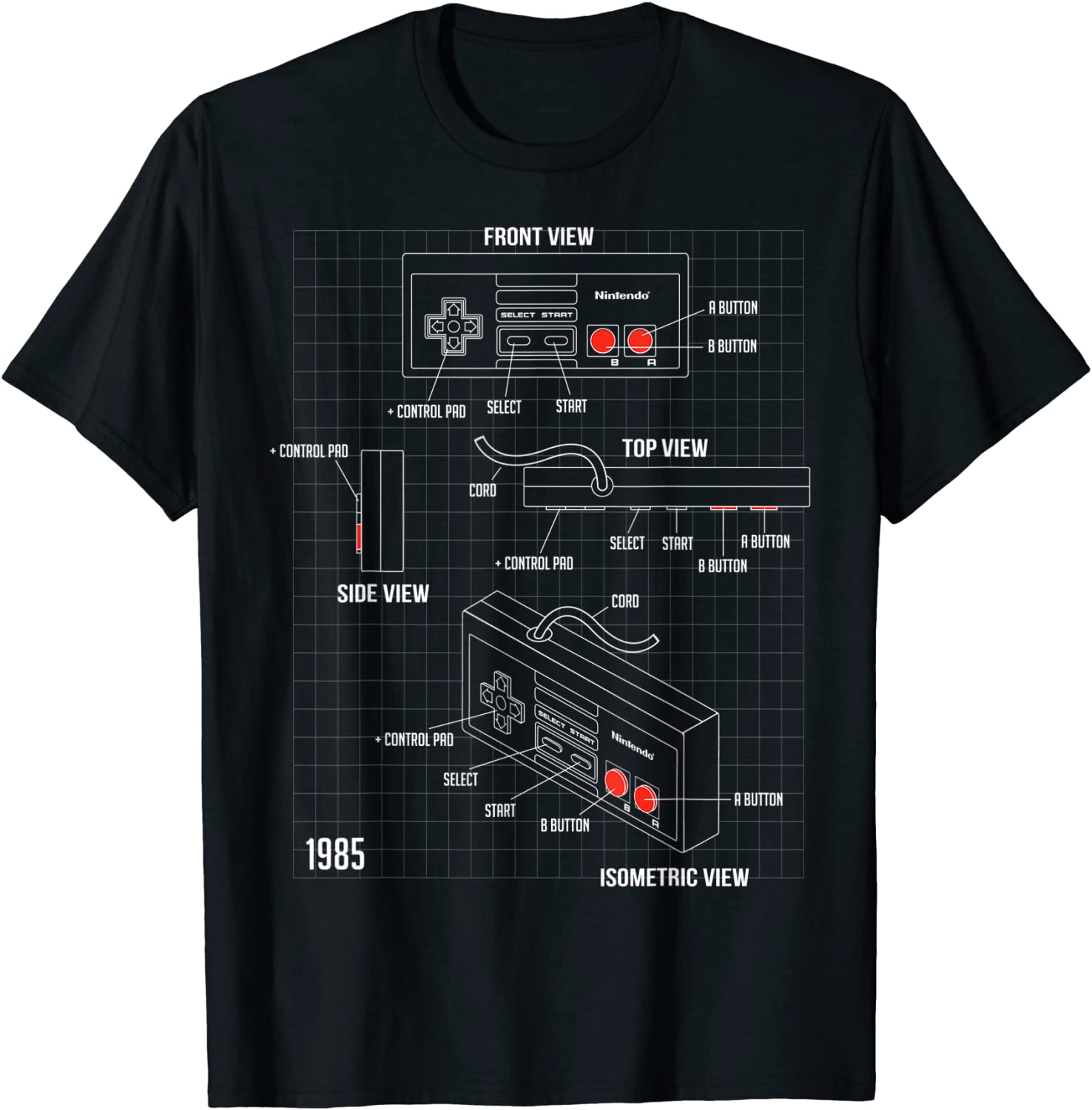 Kaus Grafis Skematis Bagian Pe - Retro Gaming T Shirt ulasan dan harga
