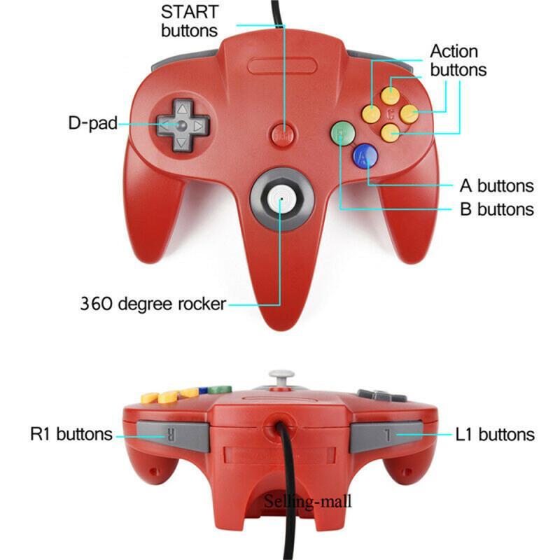 N64 kontroler klasik berkabel  - Retro Gaming N64 ulasan dan harga